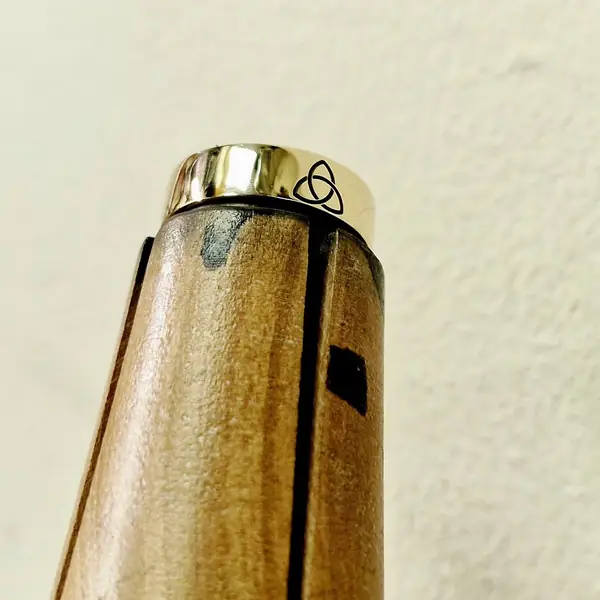 Pen engraved with a Celtic trinity knot