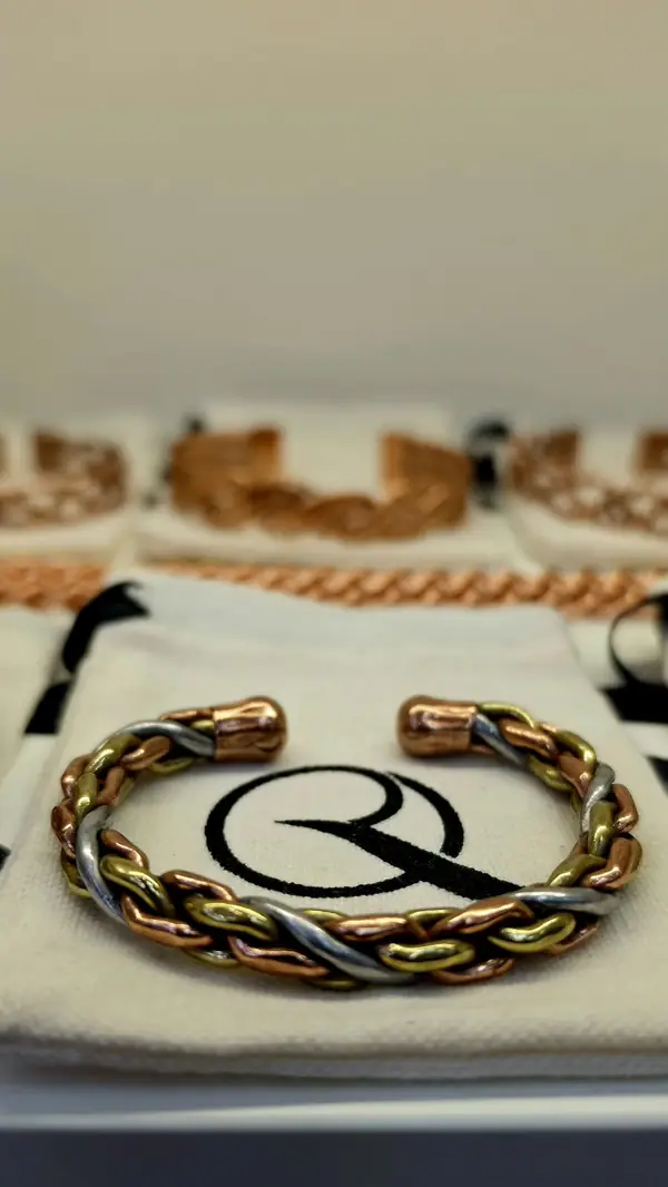 Twisted copper bracelet